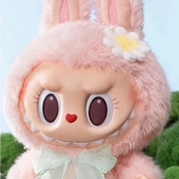 Authentic Labubu Mokoko Close to Sweet big pink popmart collectible plush doll - Picture 2 of 7